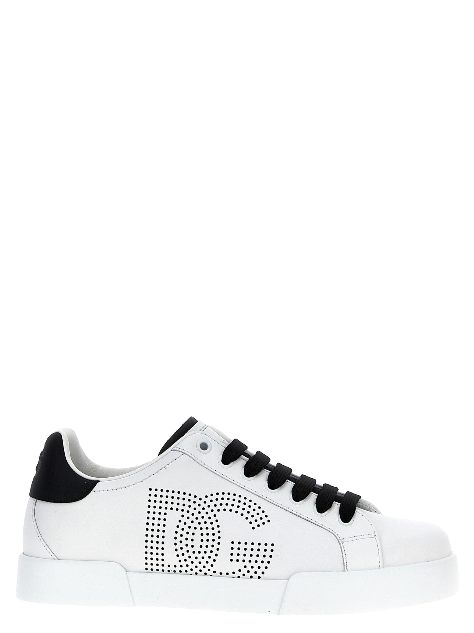Dolce & Gabbana Bicolor Calfskin Low Top Sneakers