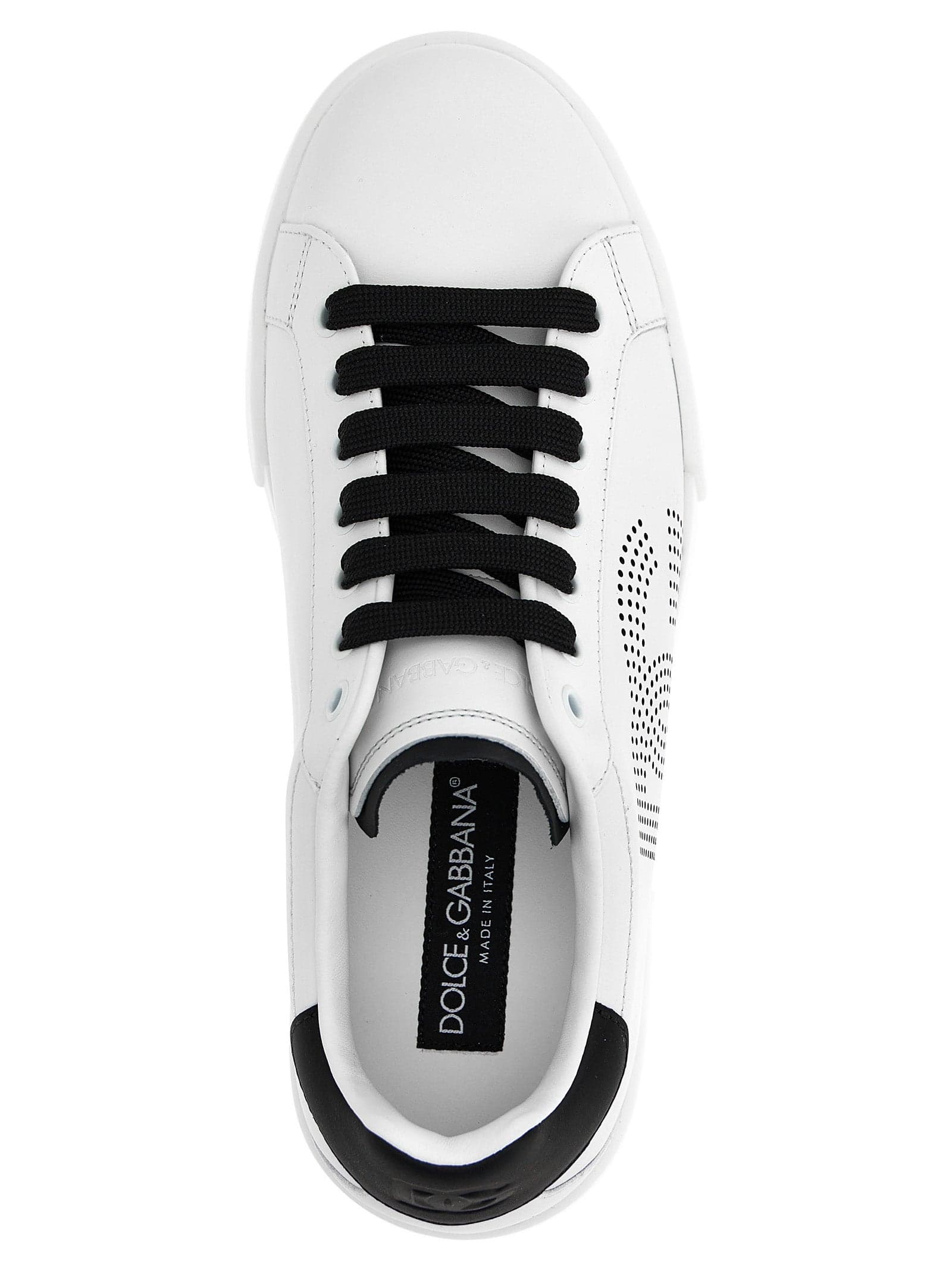Dolce & Gabbana Bicolor Calfskin Low Top Sneakers - 4