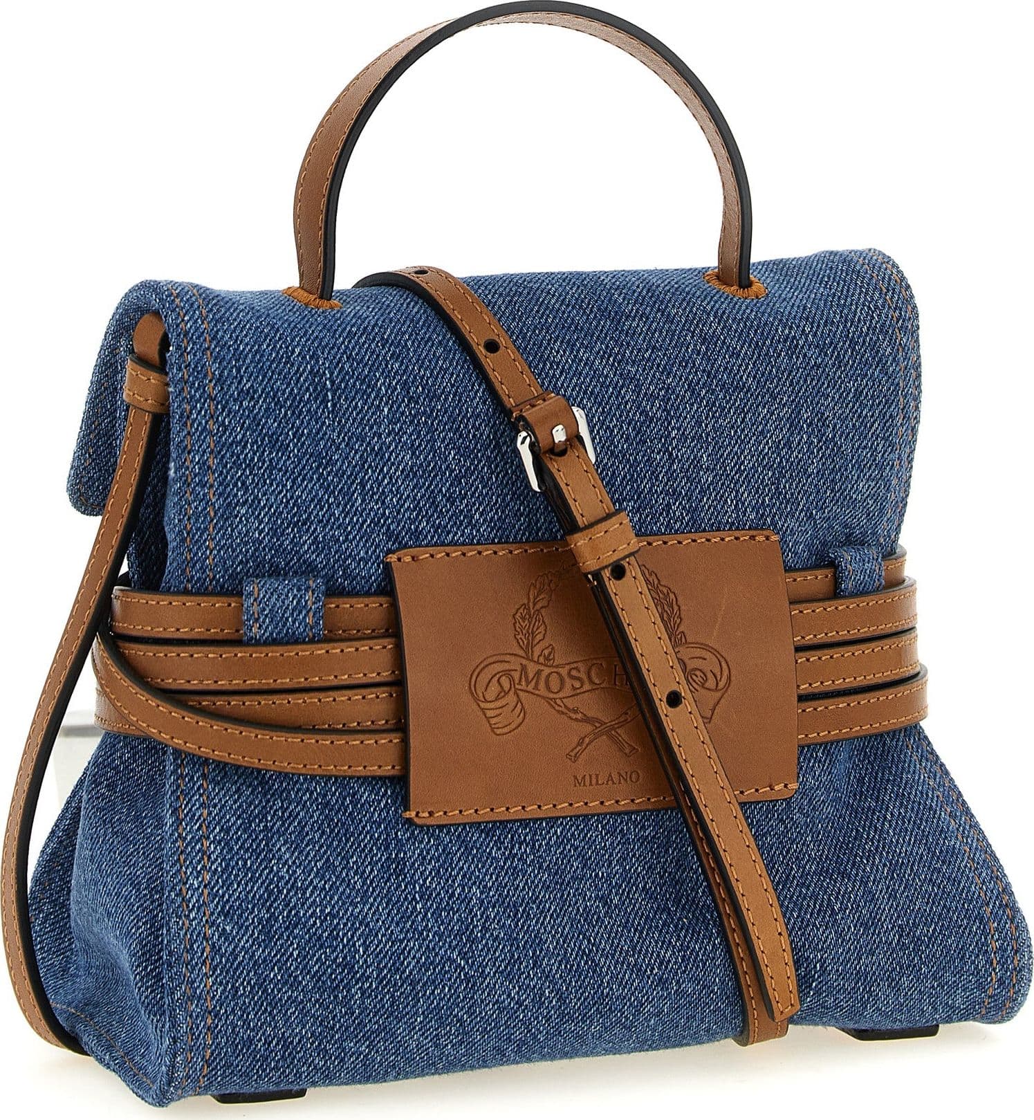 Moschino Blue Cotton Handbag - 2