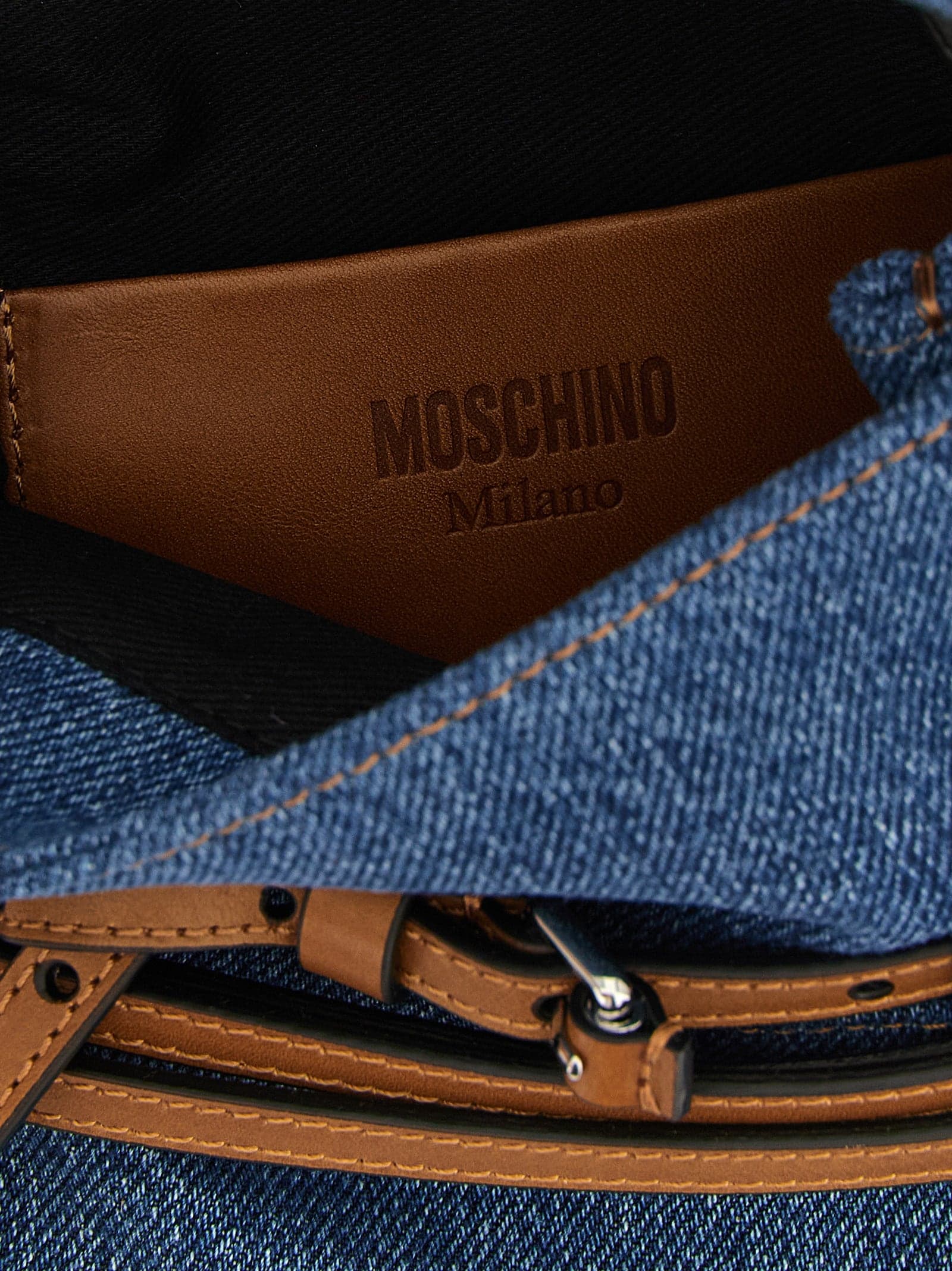 Moschino Blue Cotton Handbag - 4