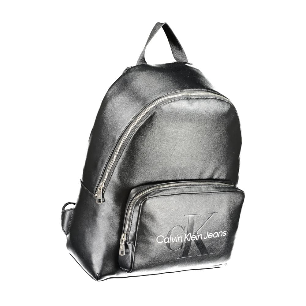 Calvin Klein Black Polyester Women's Backpack - 3