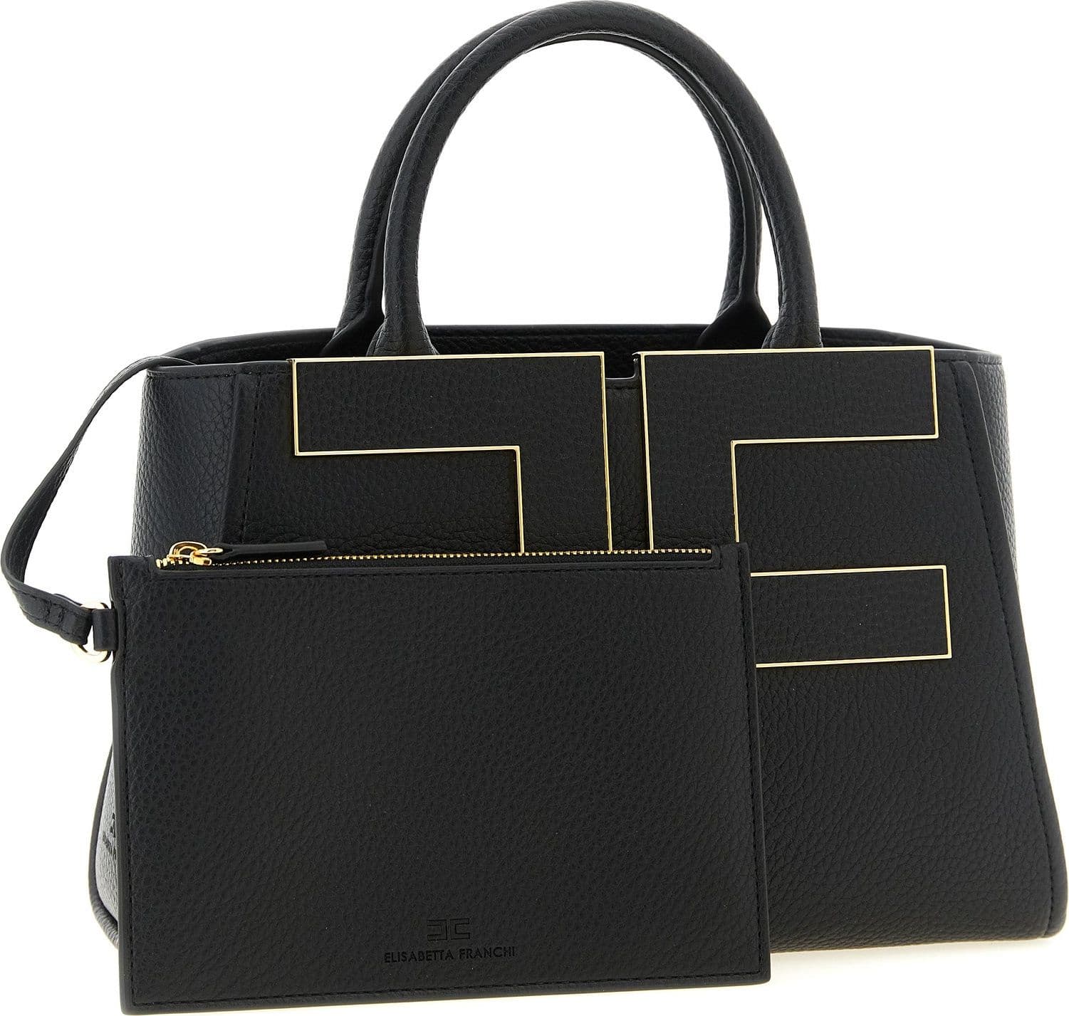 Elisabetta Franchi Black Polyester Tote Bag - 3