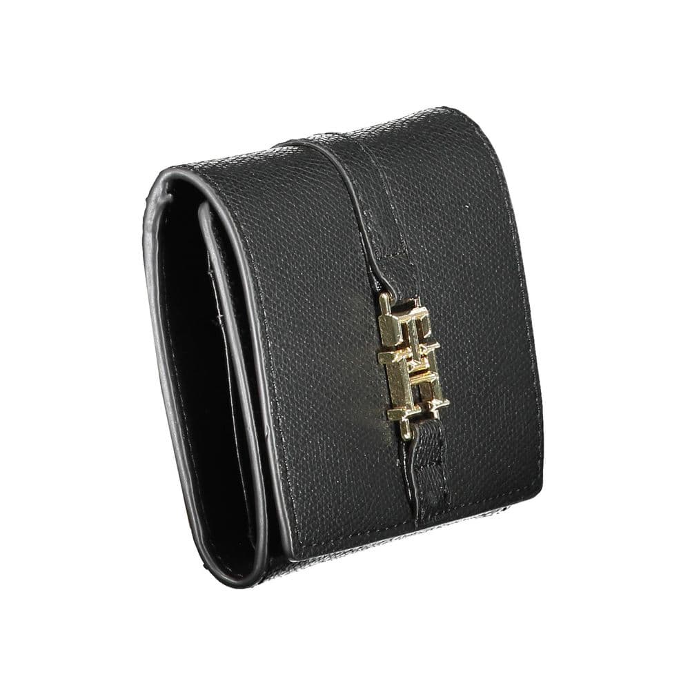 Tommy Hilfiger Black Polyurethane Women Wallet - 3