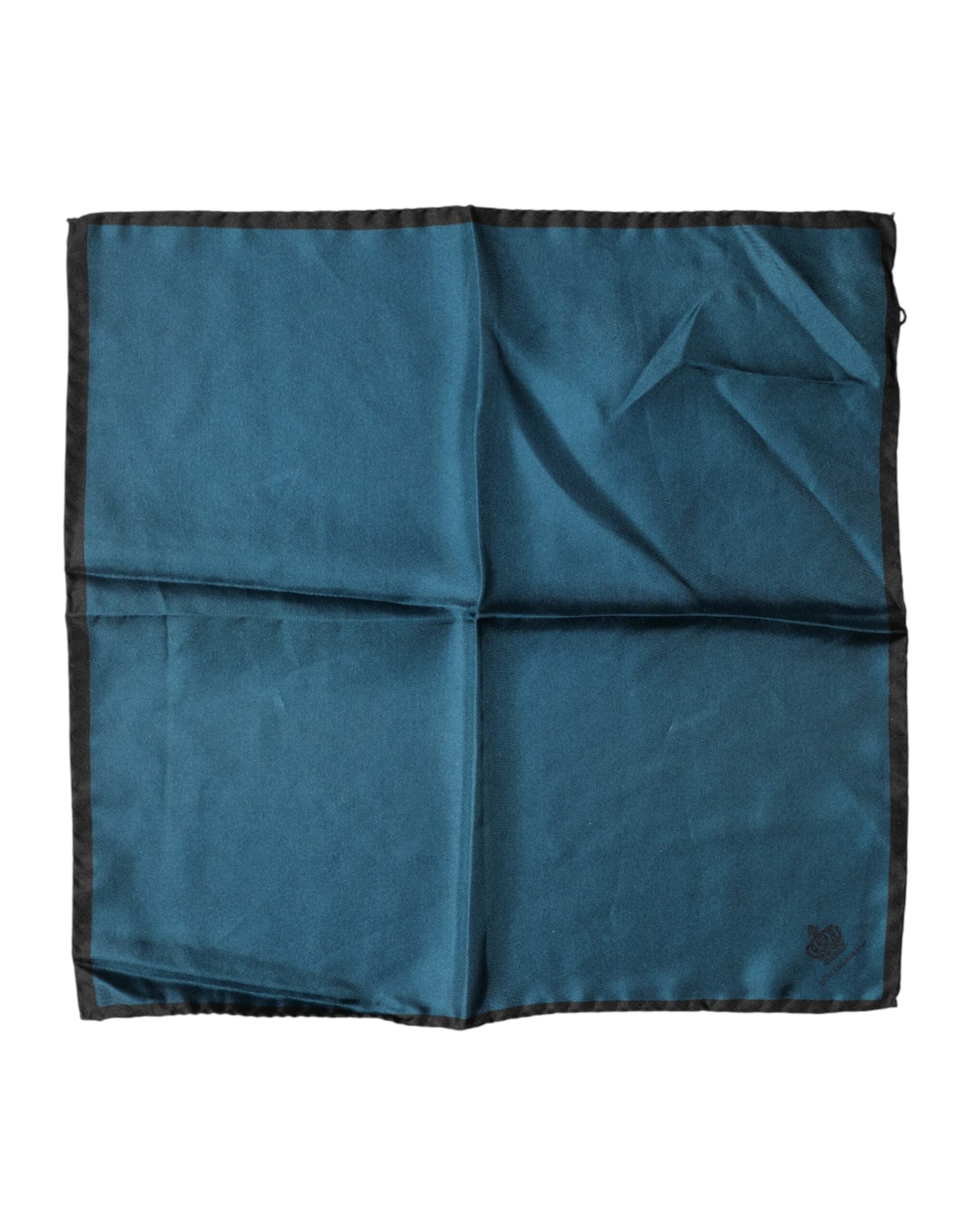 Dolce & Gabbana Blue Silk Square Pocket Handkerchief Scarf - 3