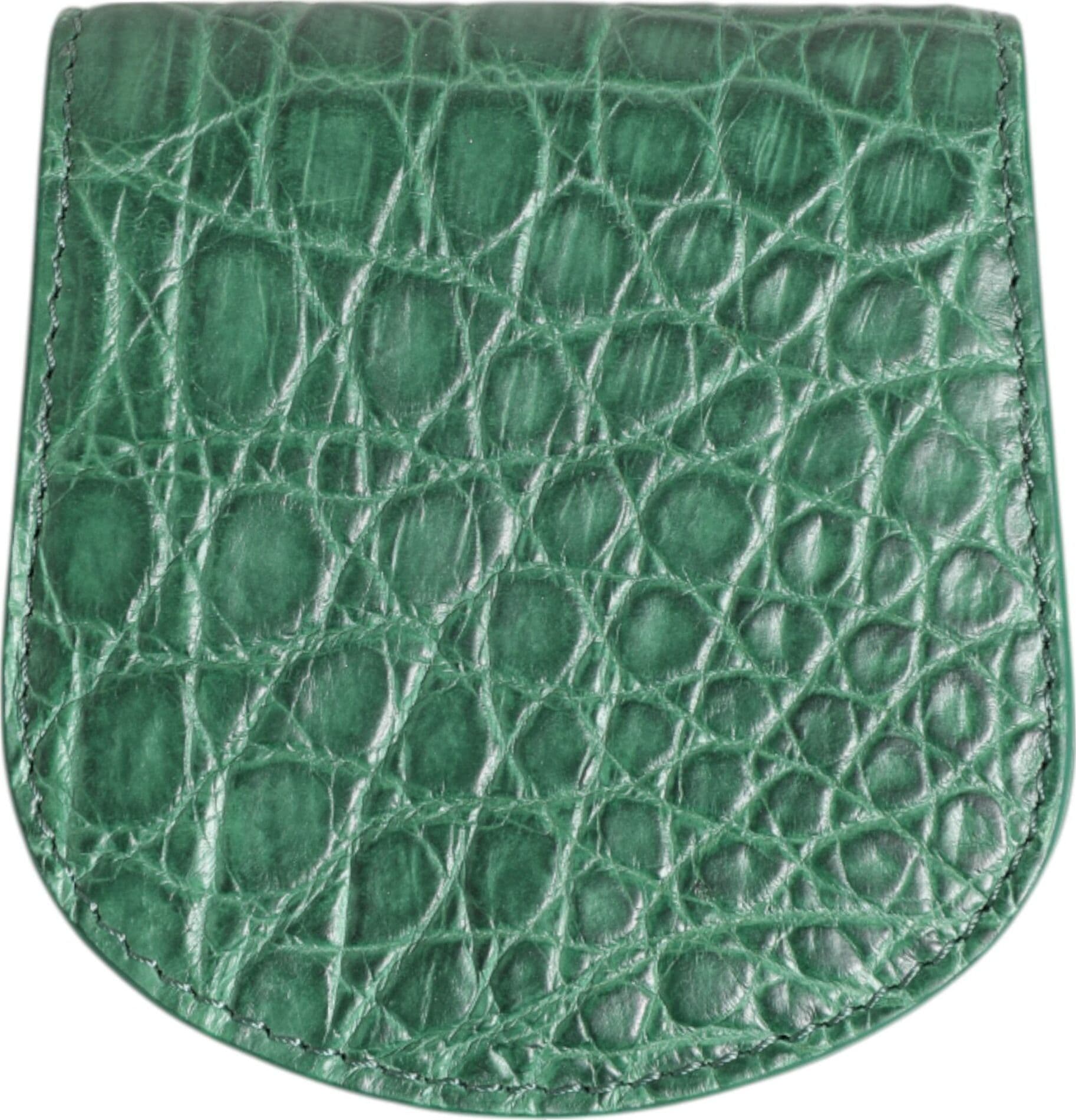Dolce & Gabbana Green Exotic Skin Coin Condom Case Holder Pocket Wallet - 5