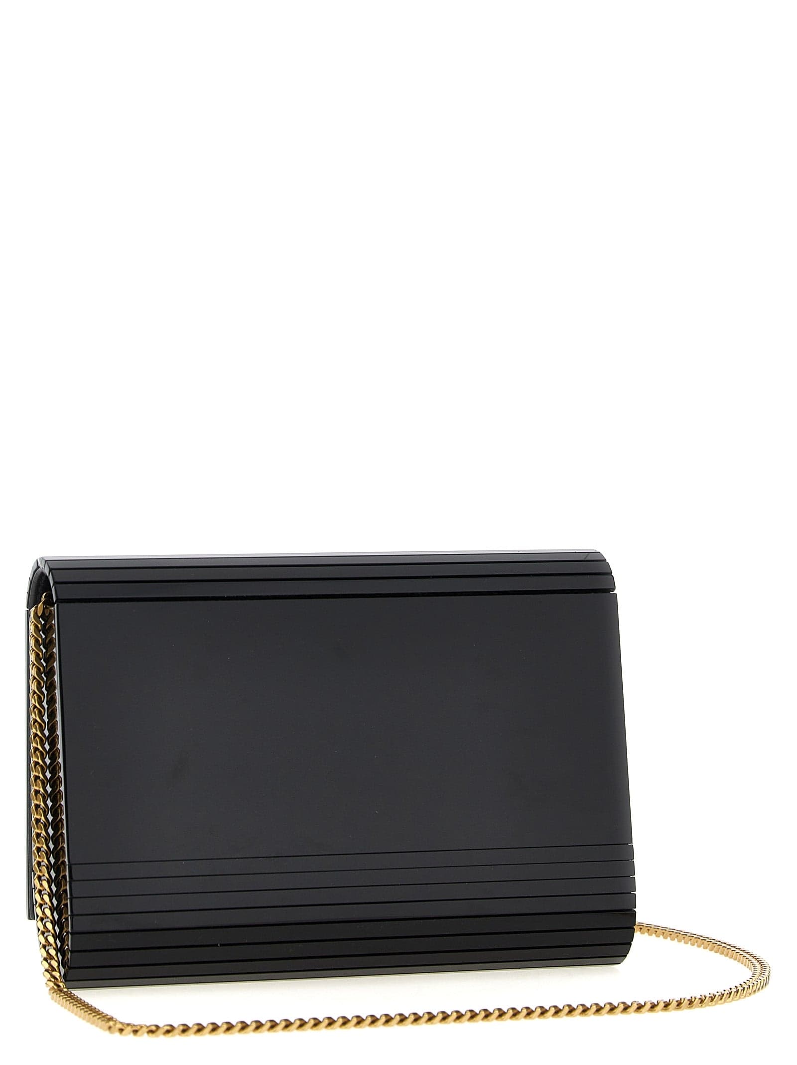 Saint Laurent Black Plexiglass Crossbody Bag - 2