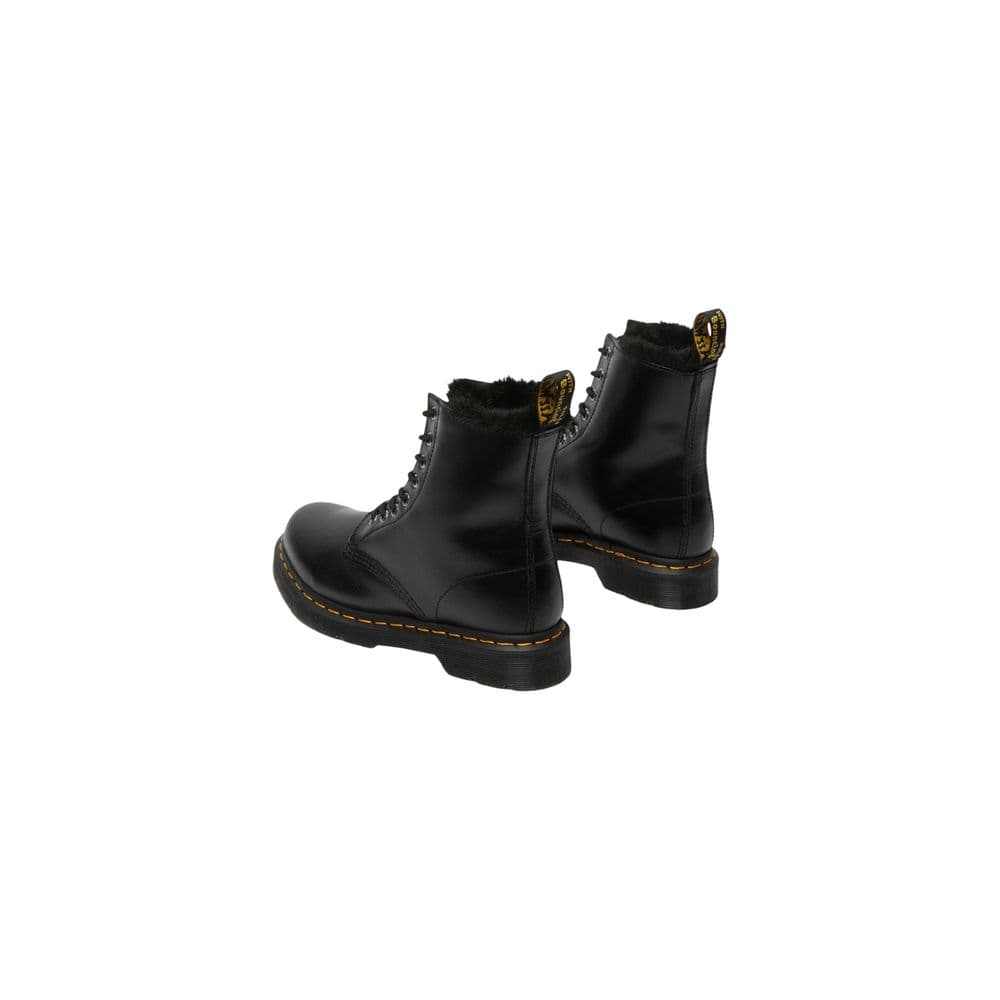 Dr. Martens Black Leather Lace-Up Boots - 4