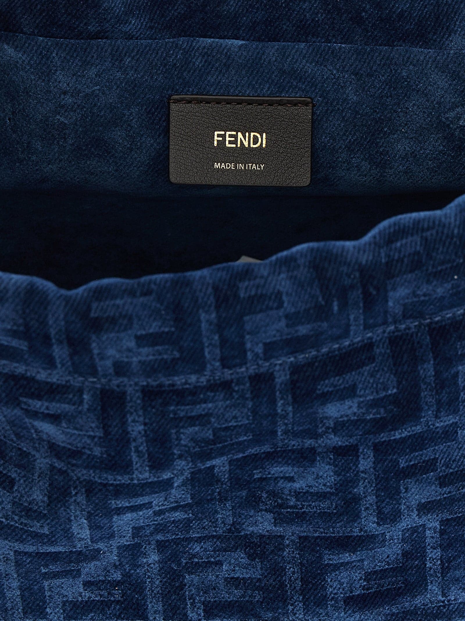 Fendi Blue Cotton Backpack - 4