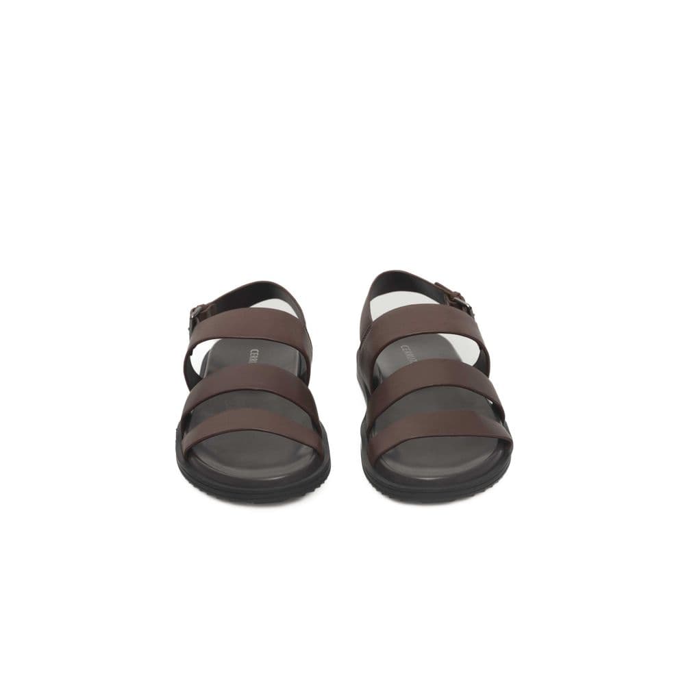 Cerruti 1881 Brown Cowhide Men Sandal - 2