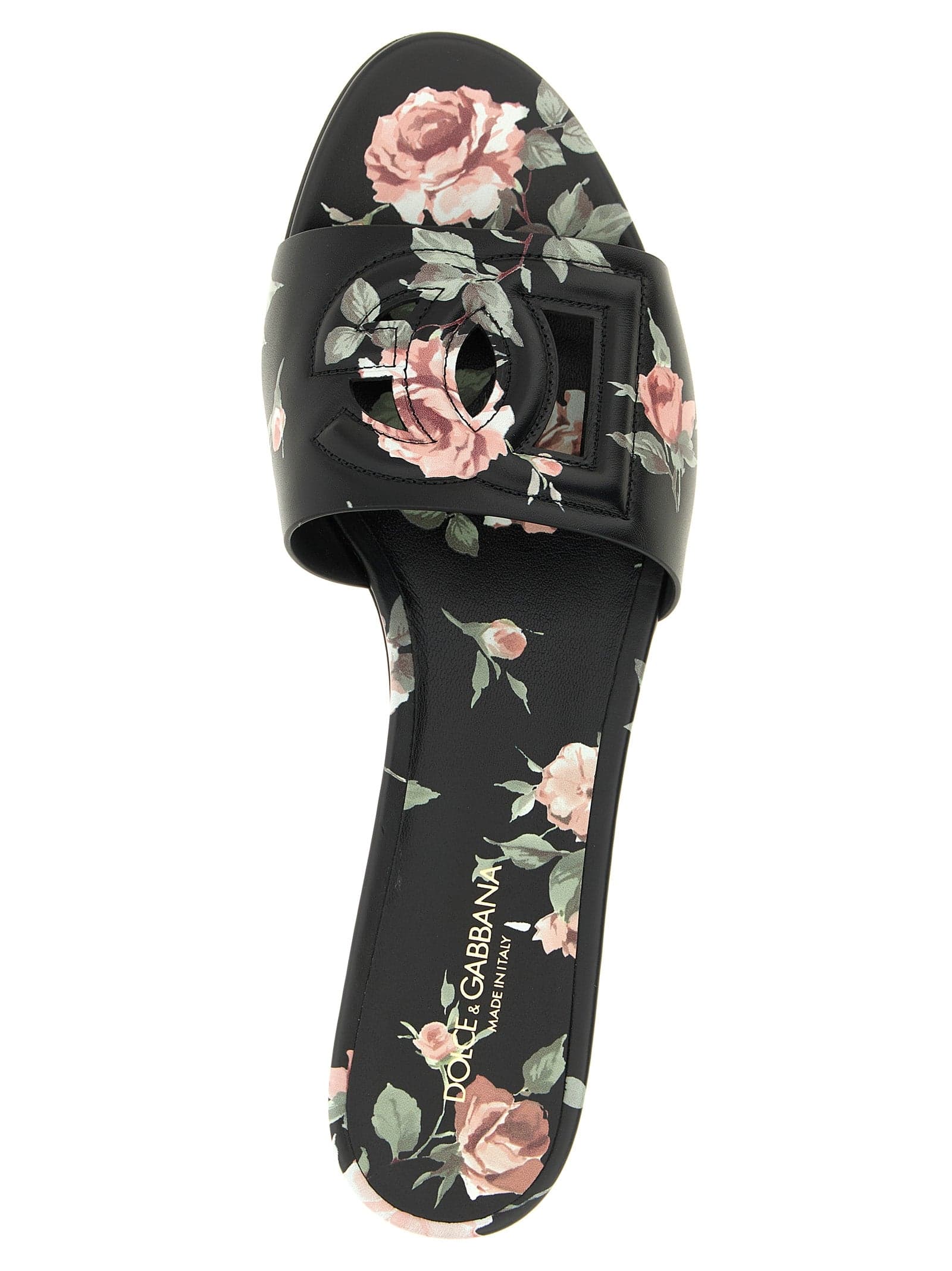 Dolce & Gabbana Black Calfskin Slides - 4