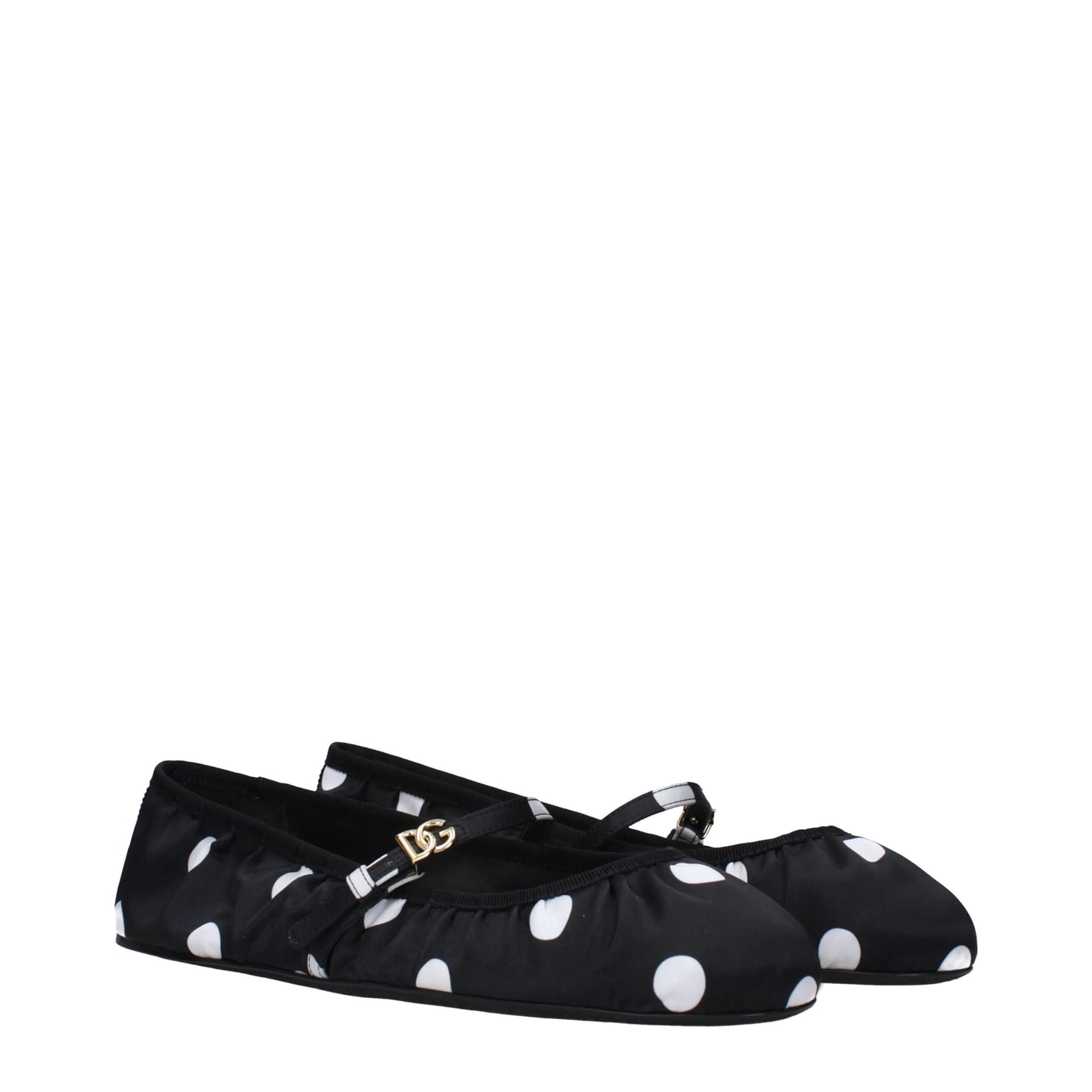 Dolce & Gabbana Black Fabric Ballet Flats - 2