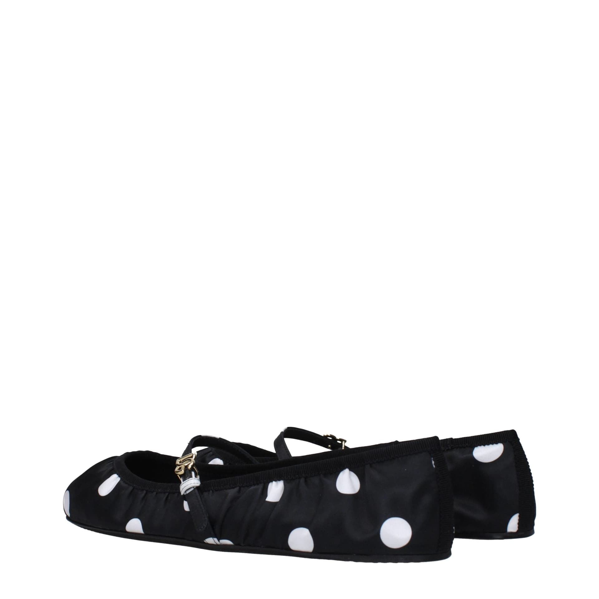 Dolce & Gabbana Black Fabric Ballet Flats - 4