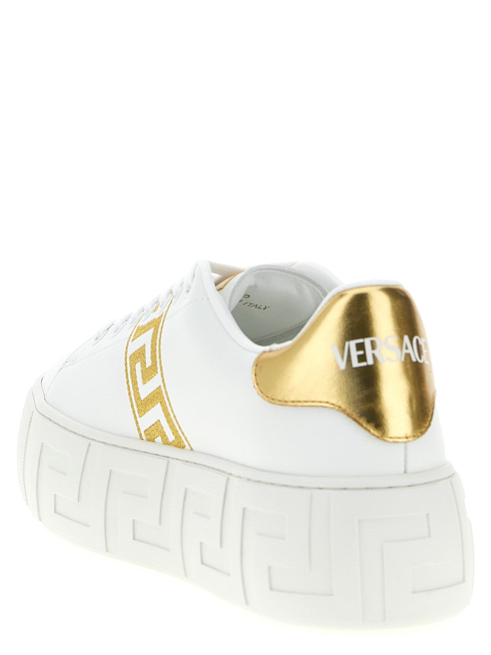 Versace Gold Nylon Platform Sneakers - 3