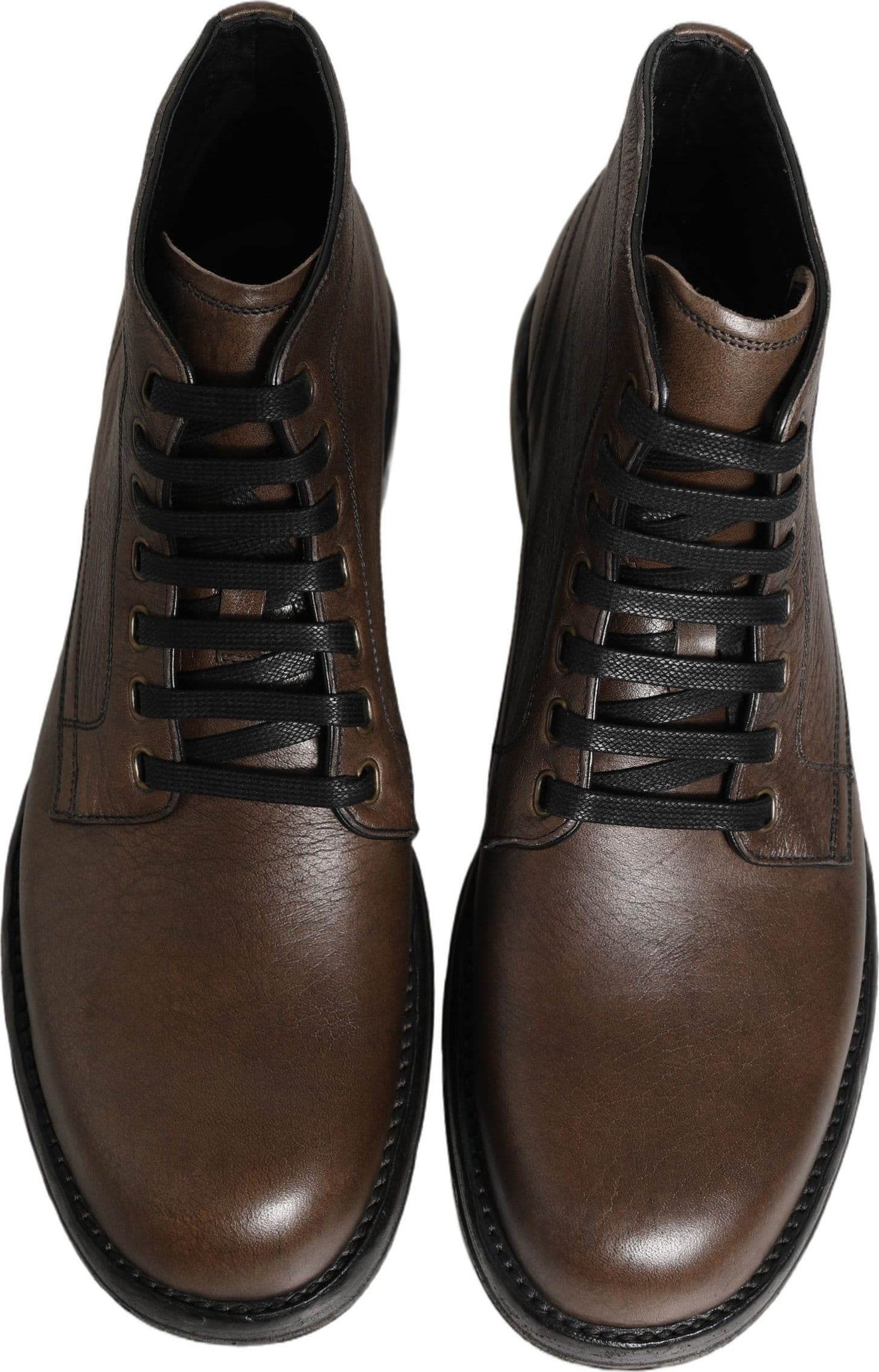 Dolce & Gabbana Brown Perugino Leather Men Ankle Boots Shoes - 3