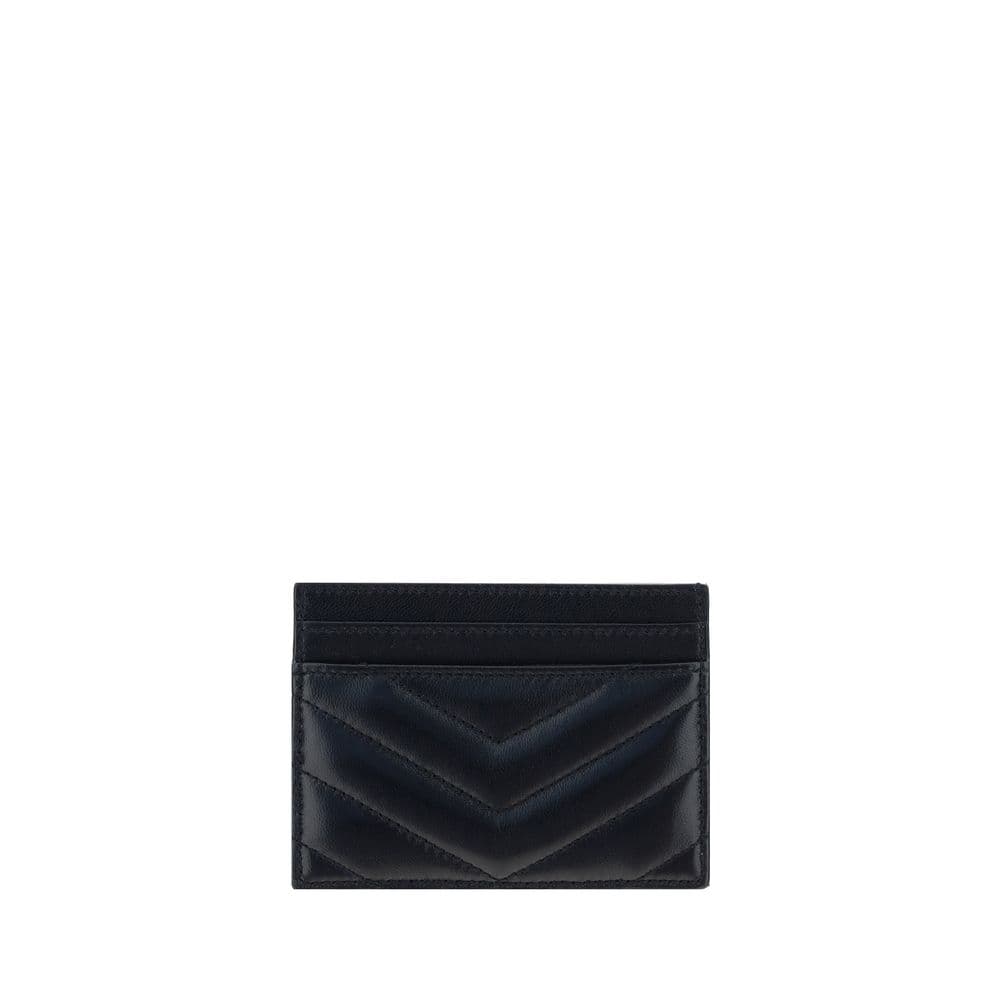 Saint Laurent Black Lamb Ovis Aries Aries Wallet - 2