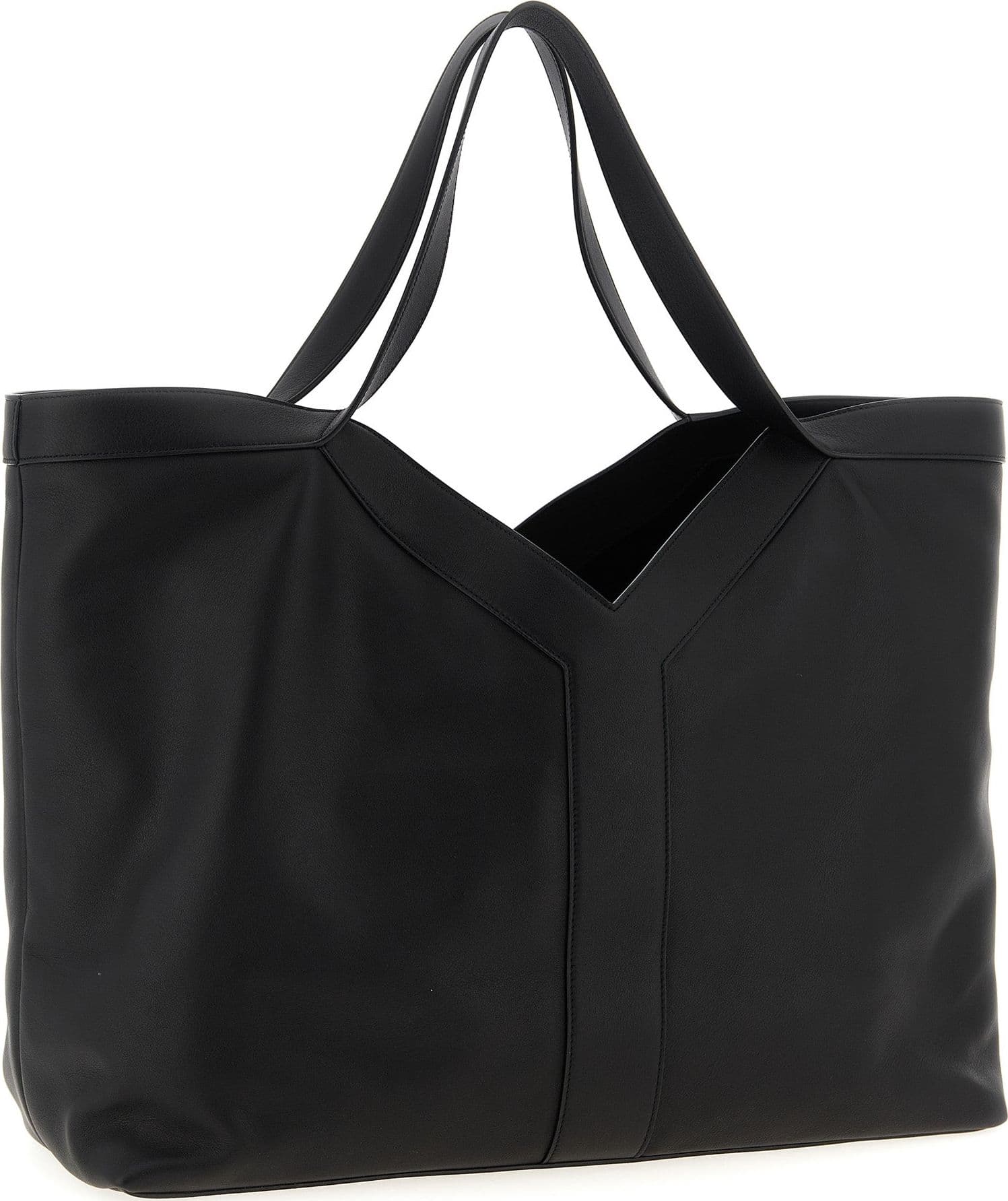 Saint Laurent Black Calfskin Tote Bag - 2