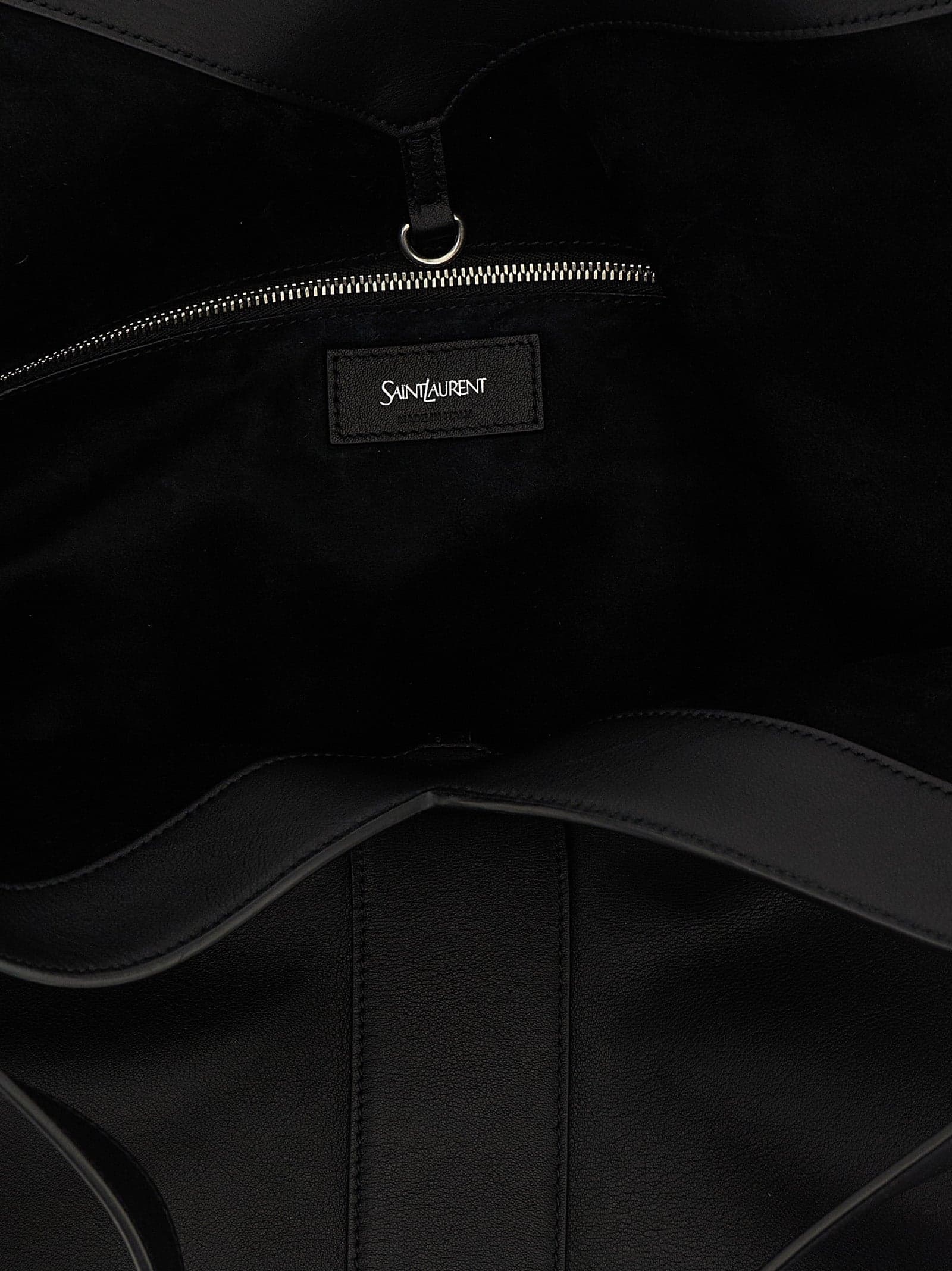 Saint Laurent Black Calfskin Tote Bag - 4