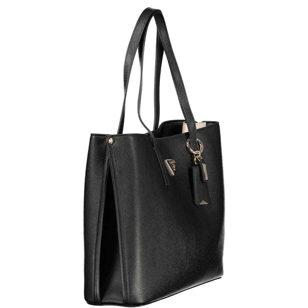 Guess Jeans Black Polyurethane Women's Handbag - 3