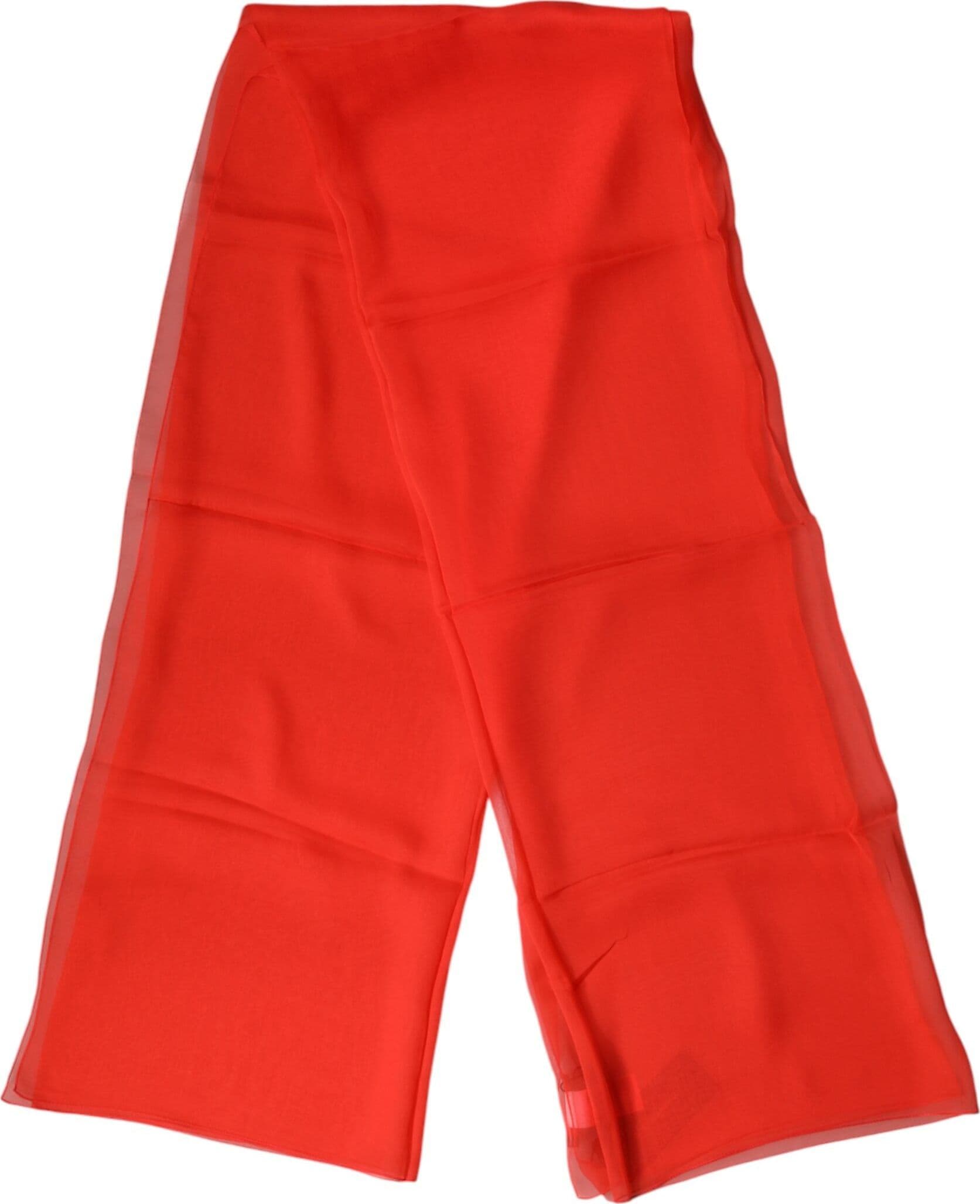 Dolce & Gabbana Red Stole Silk Neck Wrap Shawl Scarf - 2