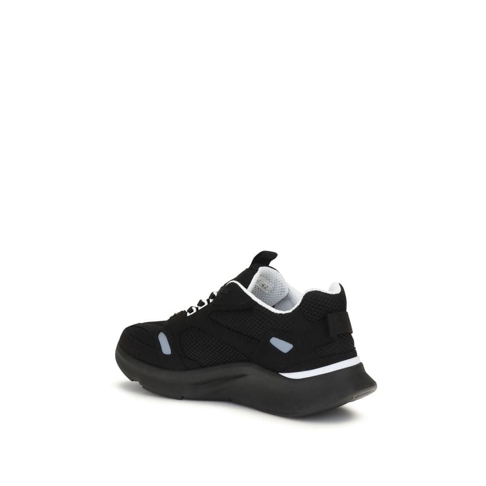 Valentino Garavani Black Fabric Athletic Sneakers - 3