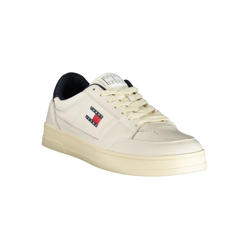 Tommy Hilfiger White Leather Men Sneaker - 2