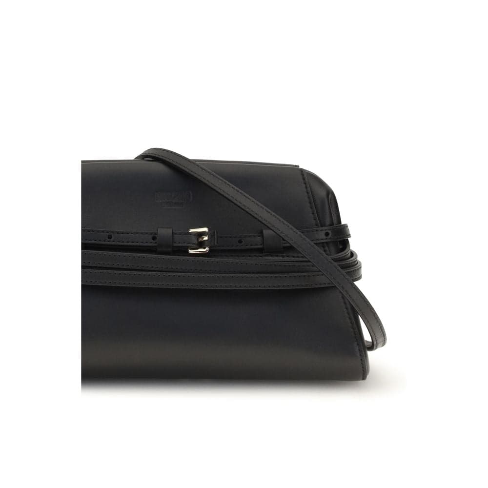 Moschino Black Goatskin Clutch Bag - 4
