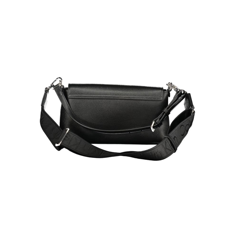 Calvin Klein Black Polyurethane Women's Handbag - 2