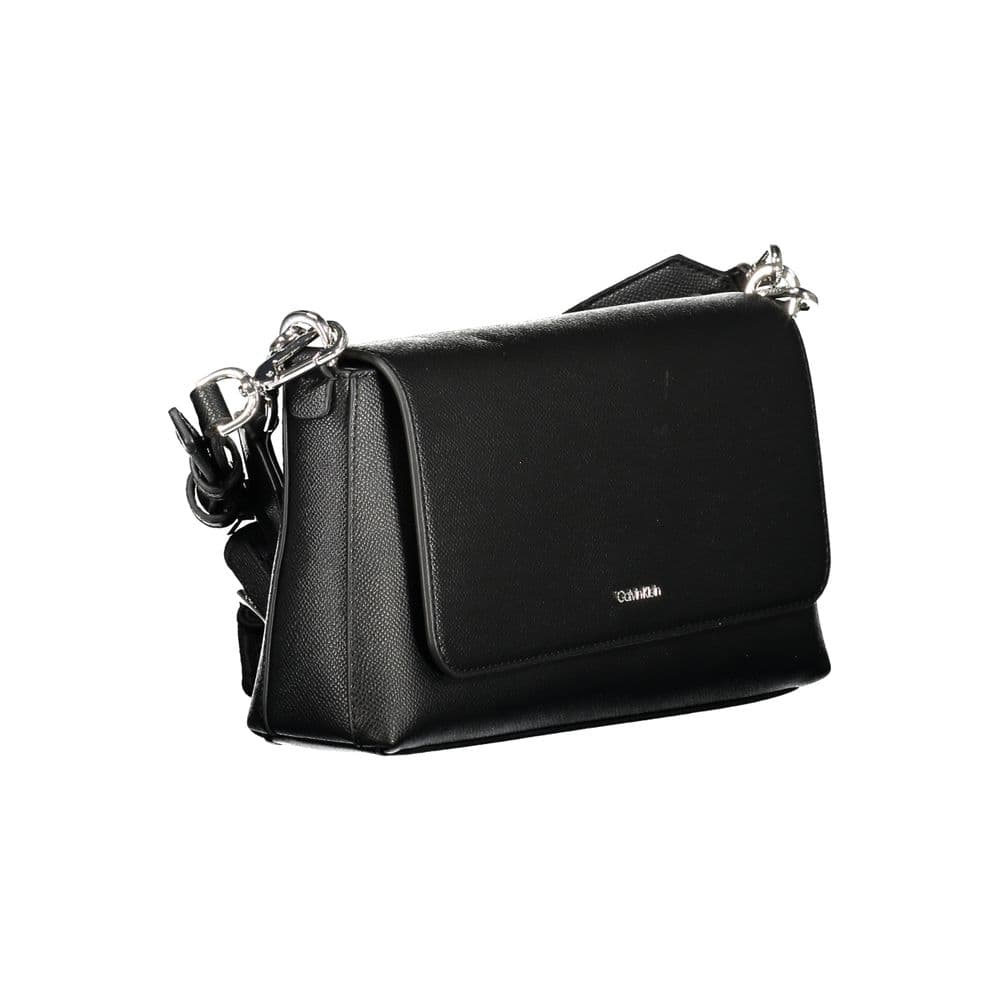Calvin Klein Black Polyurethane Women's Handbag - 3