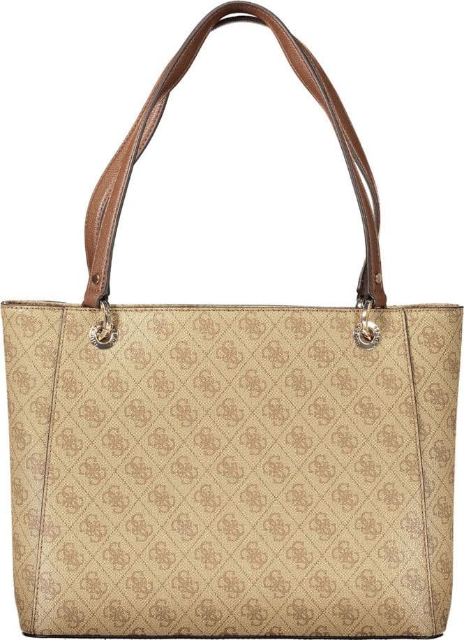 Guess Jeans Beige Polyurethane Women Handbag - 2