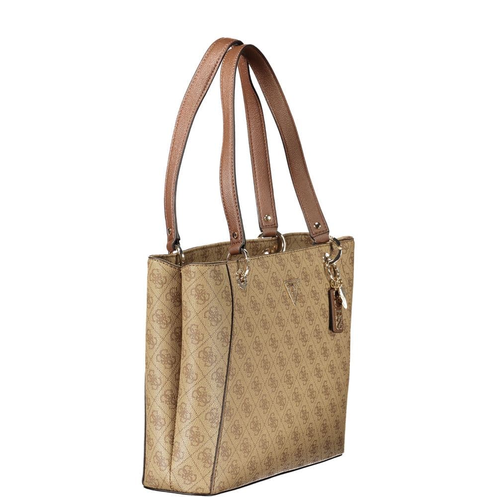 Guess Jeans Beige Polyurethane Women Handbag - 3