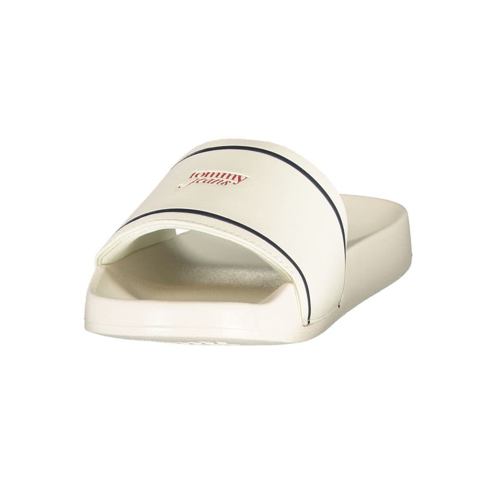 Tommy Hilfiger White Polyurethane Women's Slipper - 3