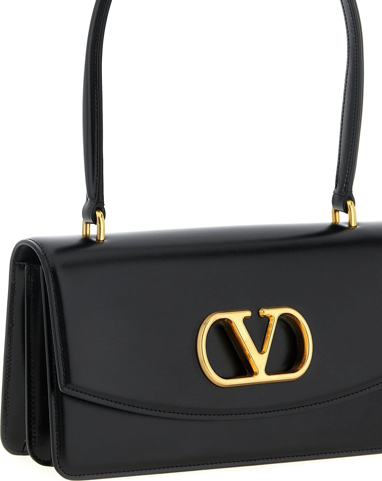 Valentino Garavani Black Calfskin Shoulder Bag - 3