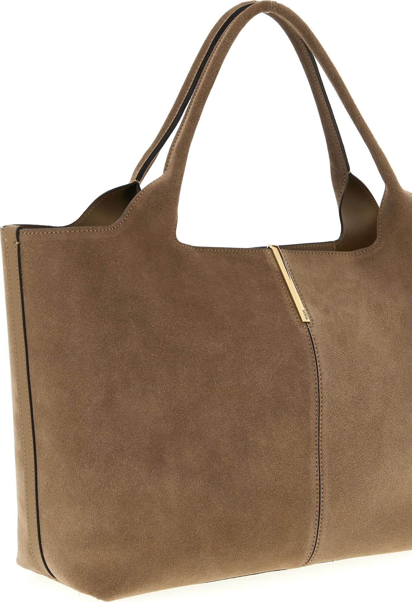 Tod's Beige Calfskin Tote Bag - 3