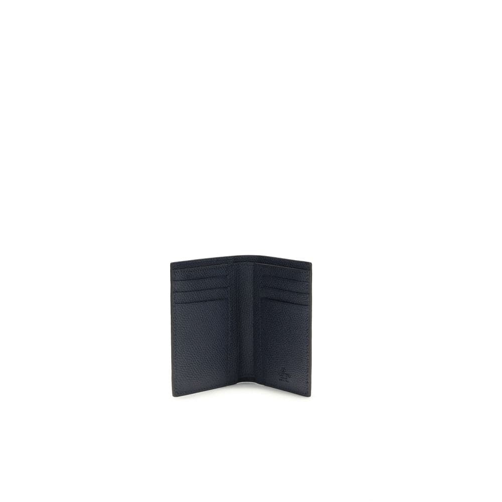 Valentino Garavani Blue Calf Leather Bos Taurus Wallet - 3