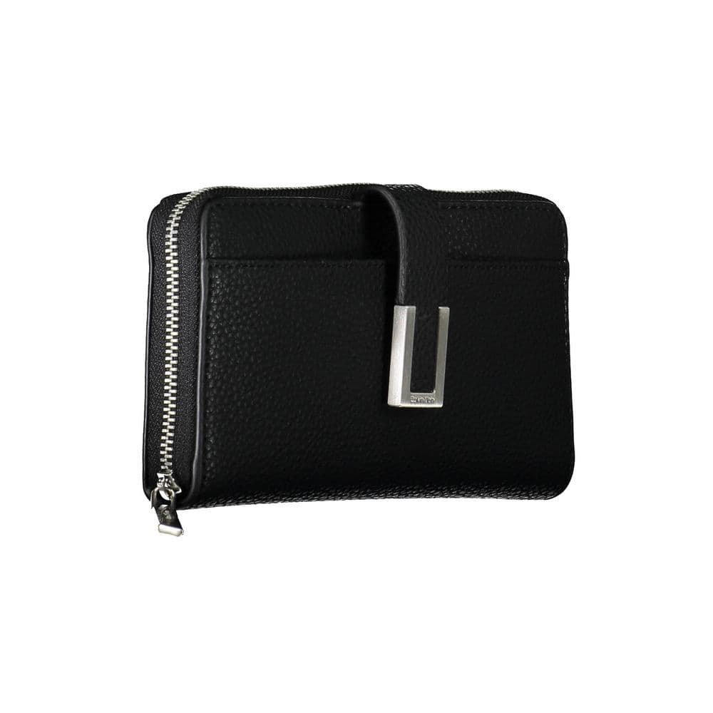Calvin Klein Nero Polyurethane Women Wallet - 3