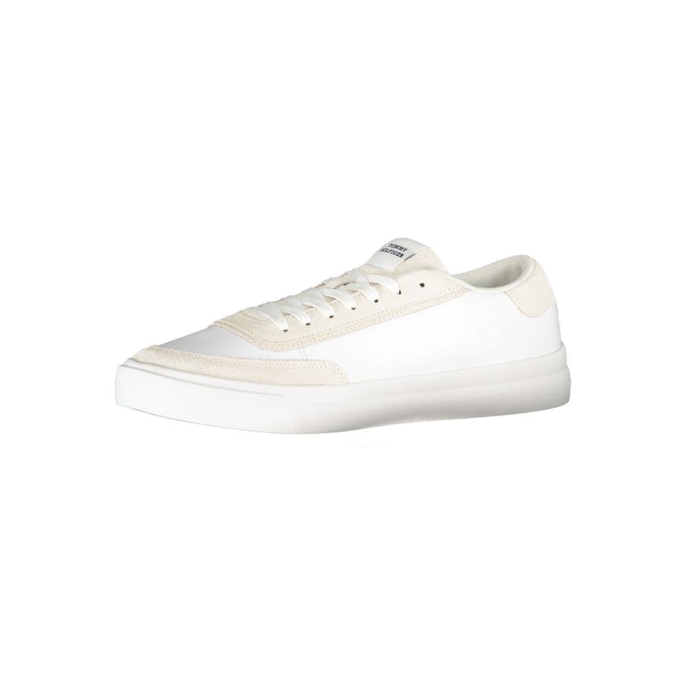 Tommy Hilfiger White Leather Men Sneaker - 3