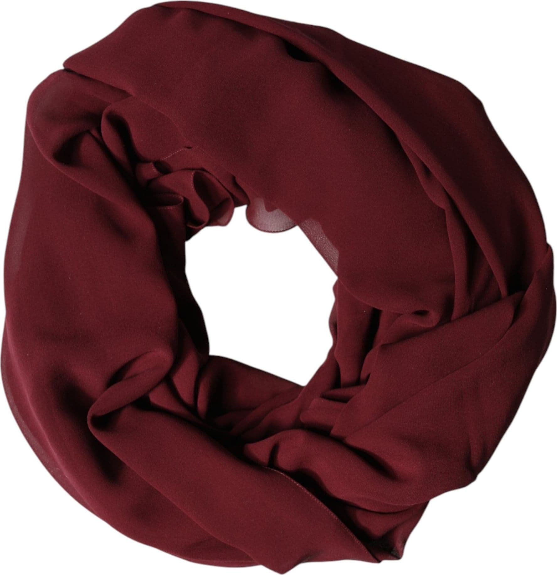Dolce & Gabbana Maroon Silk Stole Neck Wrap Shawl Men 200cm x 130cm  Scarf - 4
