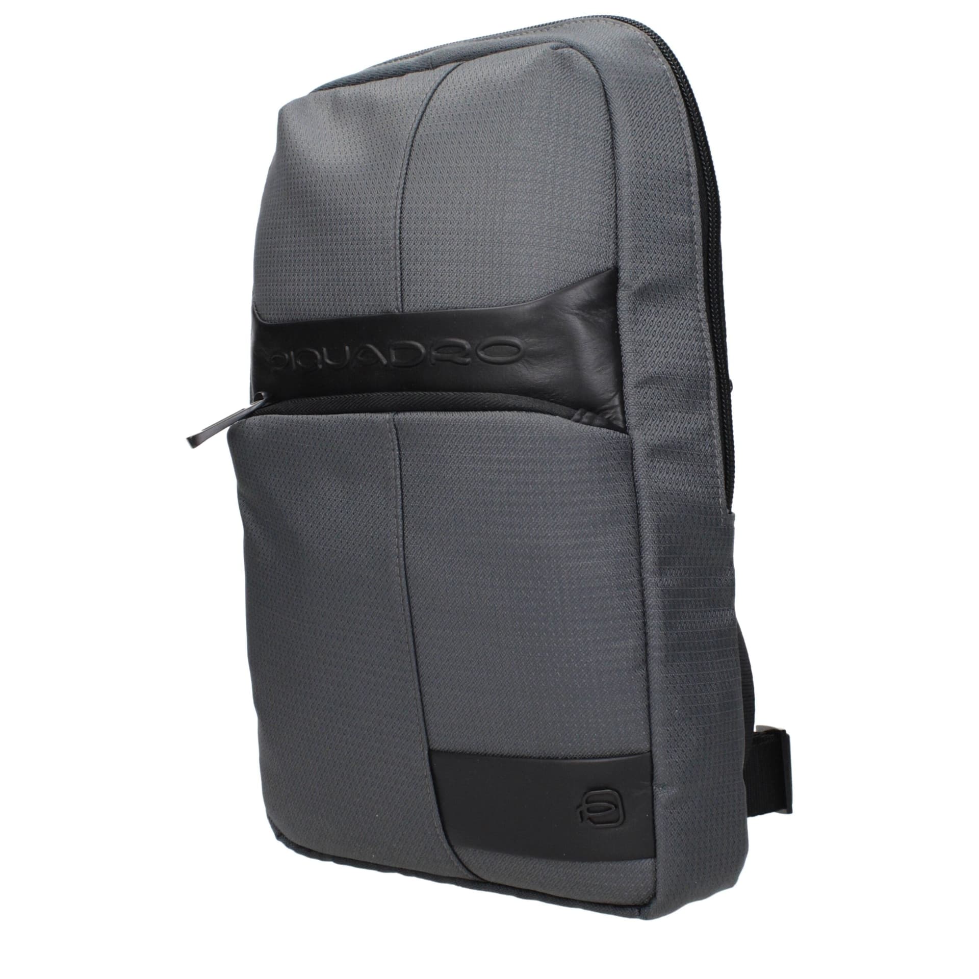 Piquadro Gray Fabric Crossbody Bag - 2