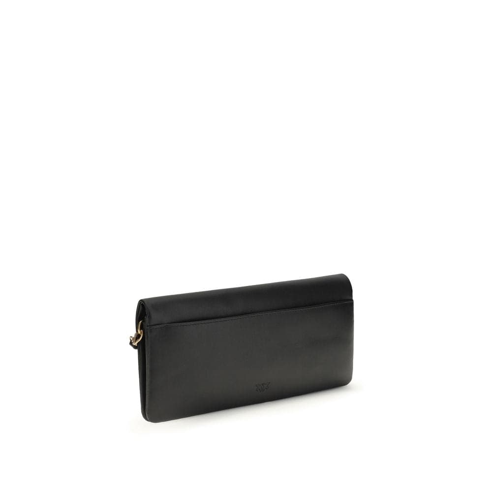 PINKO Black Calf Leather Bos Taurus Clutch Bag - 3
