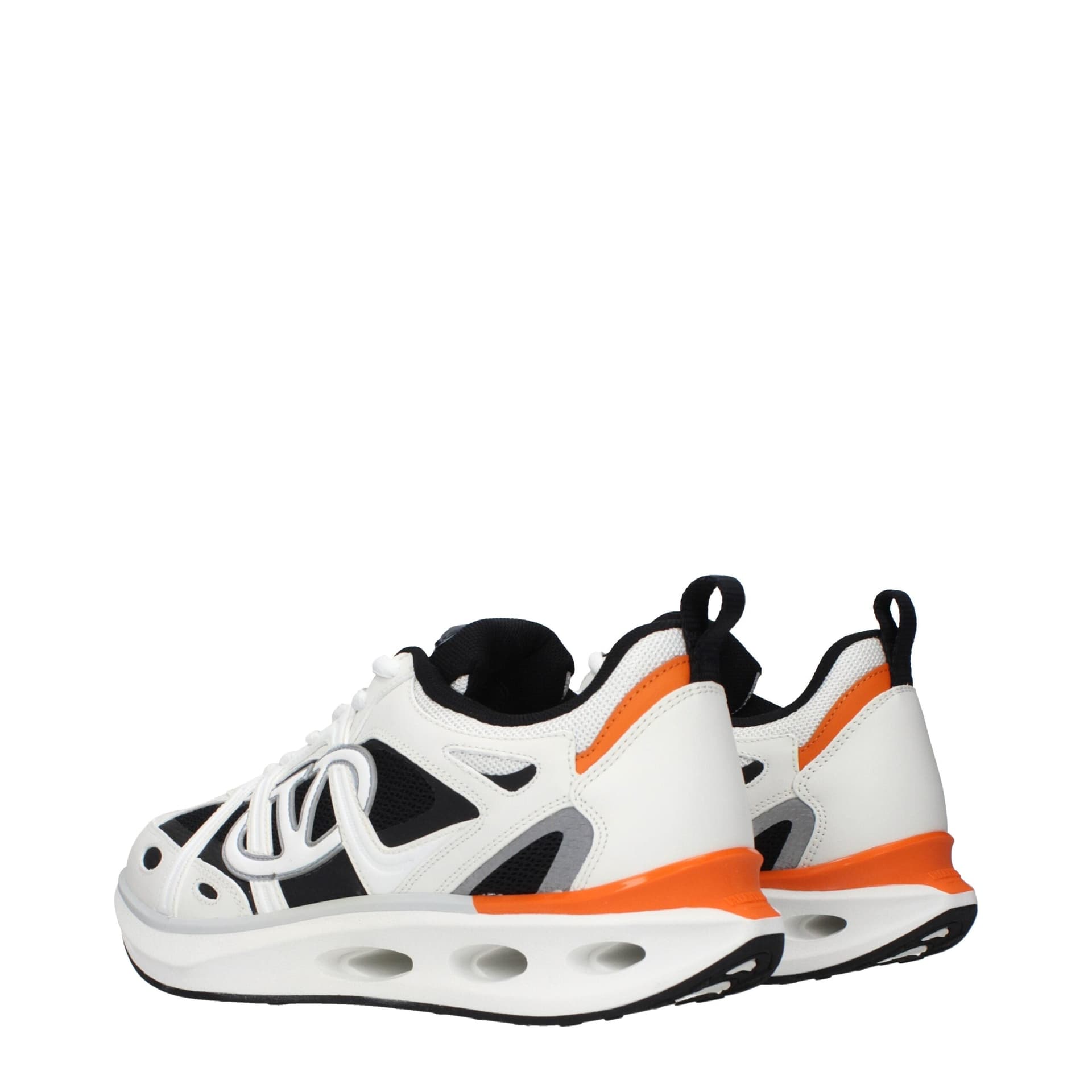 Valentino Garavani White Fabric Athletic Sneakers - 4