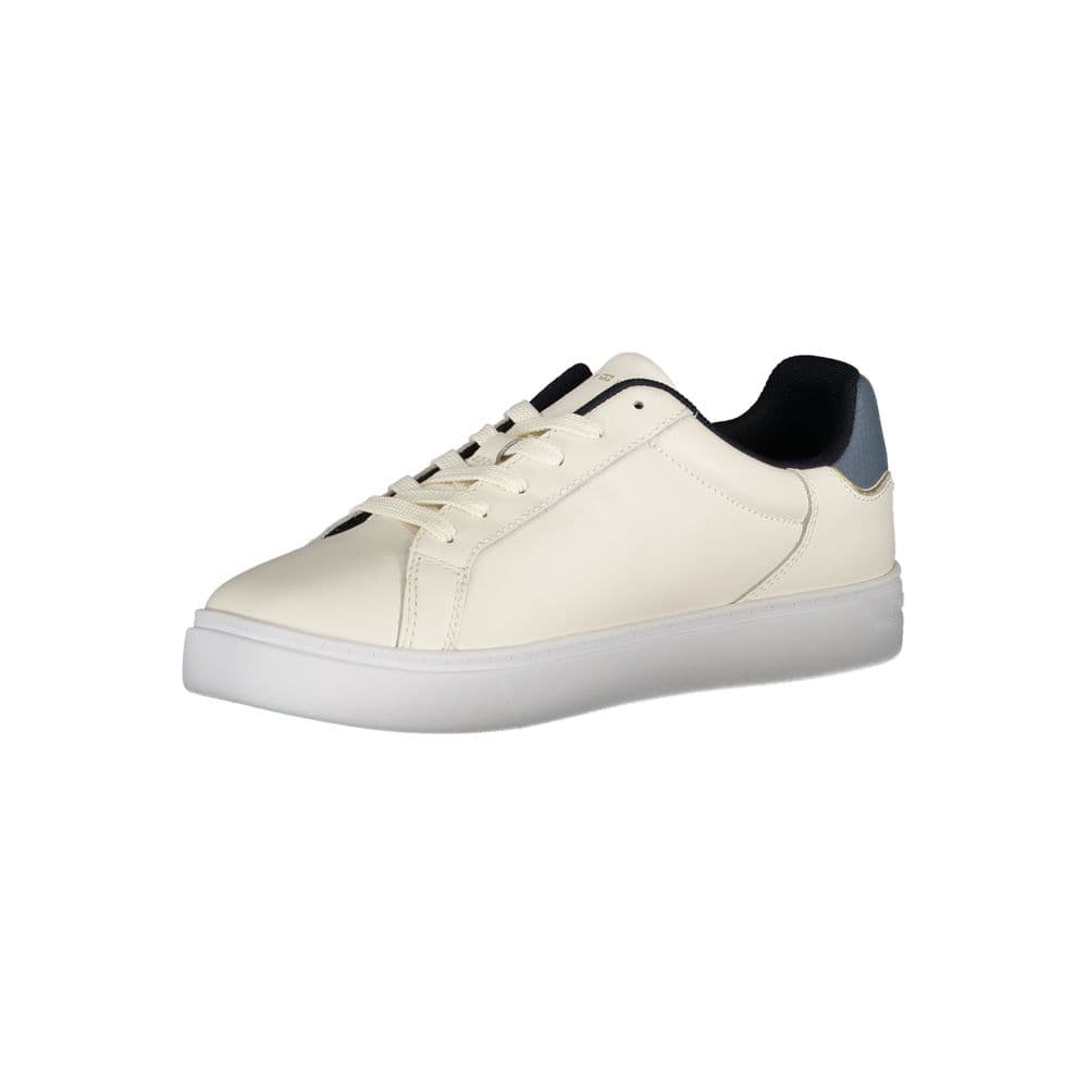 Tommy Hilfiger Beige Leather Women Sneaker - 3