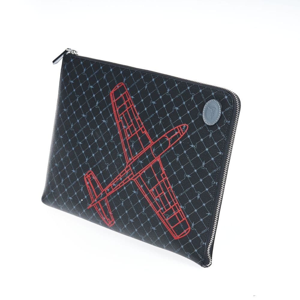 Trussardi Black Leather Men Clutch - 2