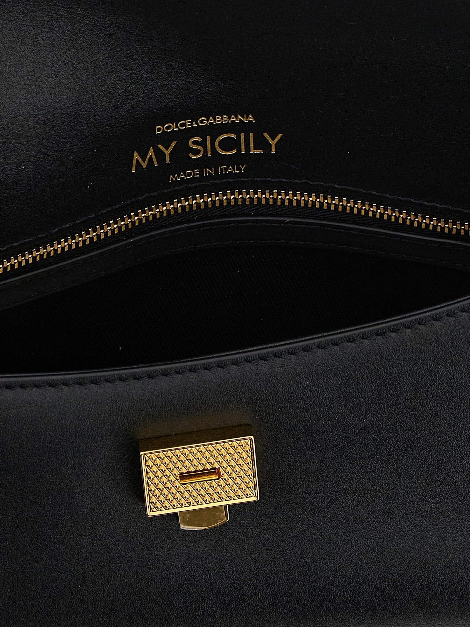 Dolce & Gabbana Black Calfskin Handbag - 4