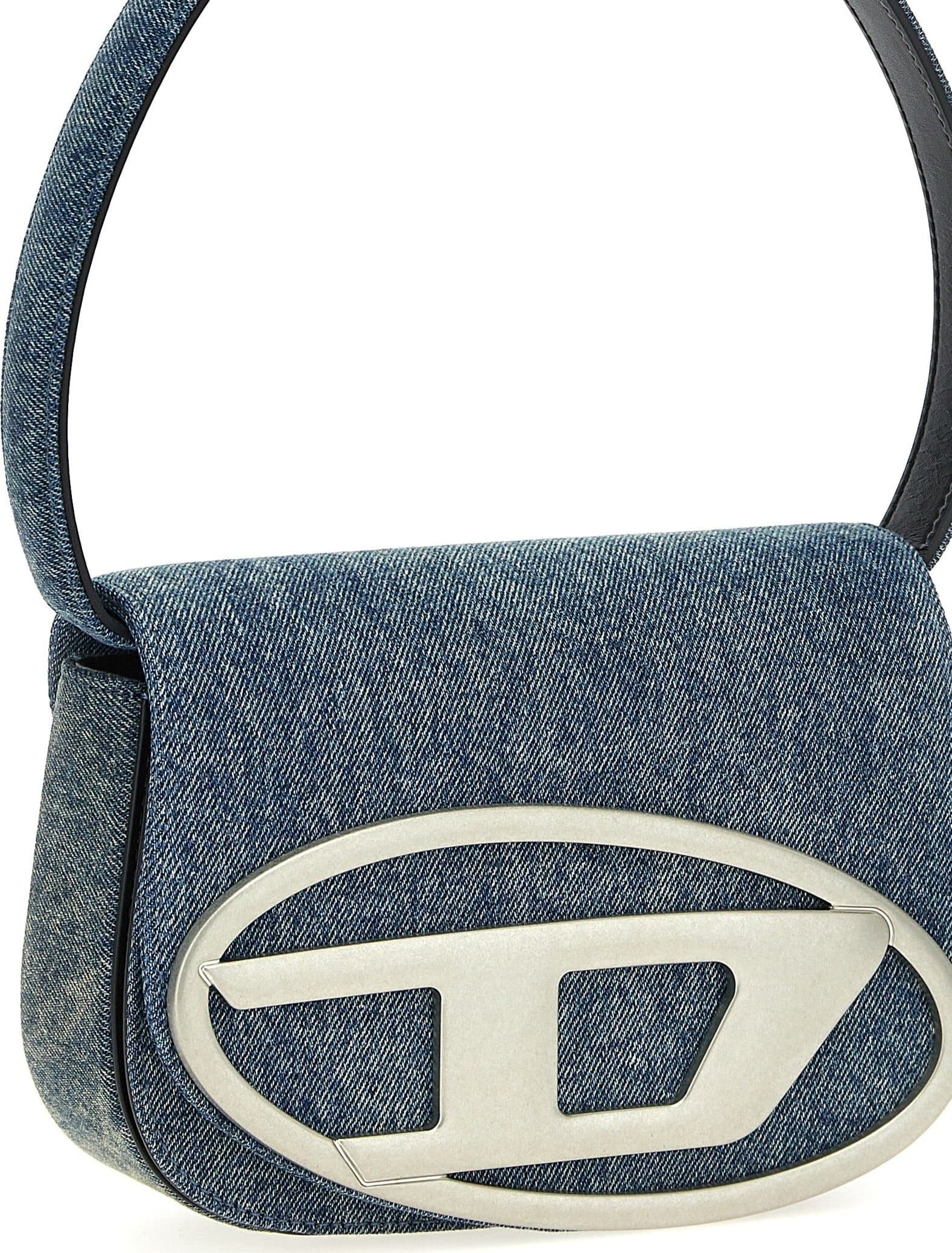 Diesel Blue Cotton Shoulder Bag - 3