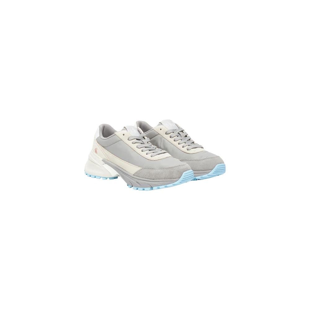 Calvin Klein Jeans Gray Suede Leather Athletic Sneakers - 2