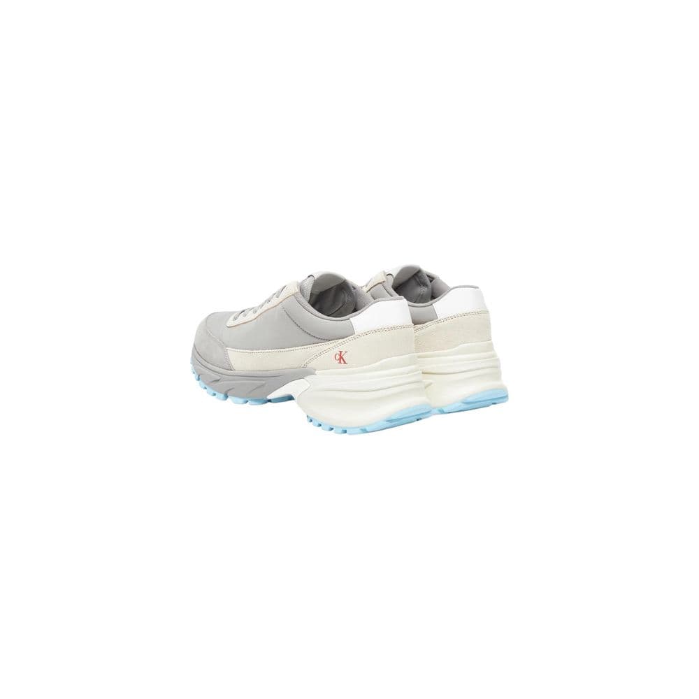 Calvin Klein Jeans Gray Suede Leather Athletic Sneakers - 3