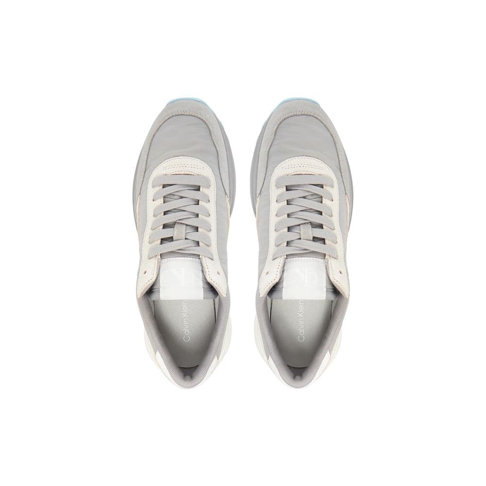 Calvin Klein Jeans Gray Suede Leather Athletic Sneakers - 5