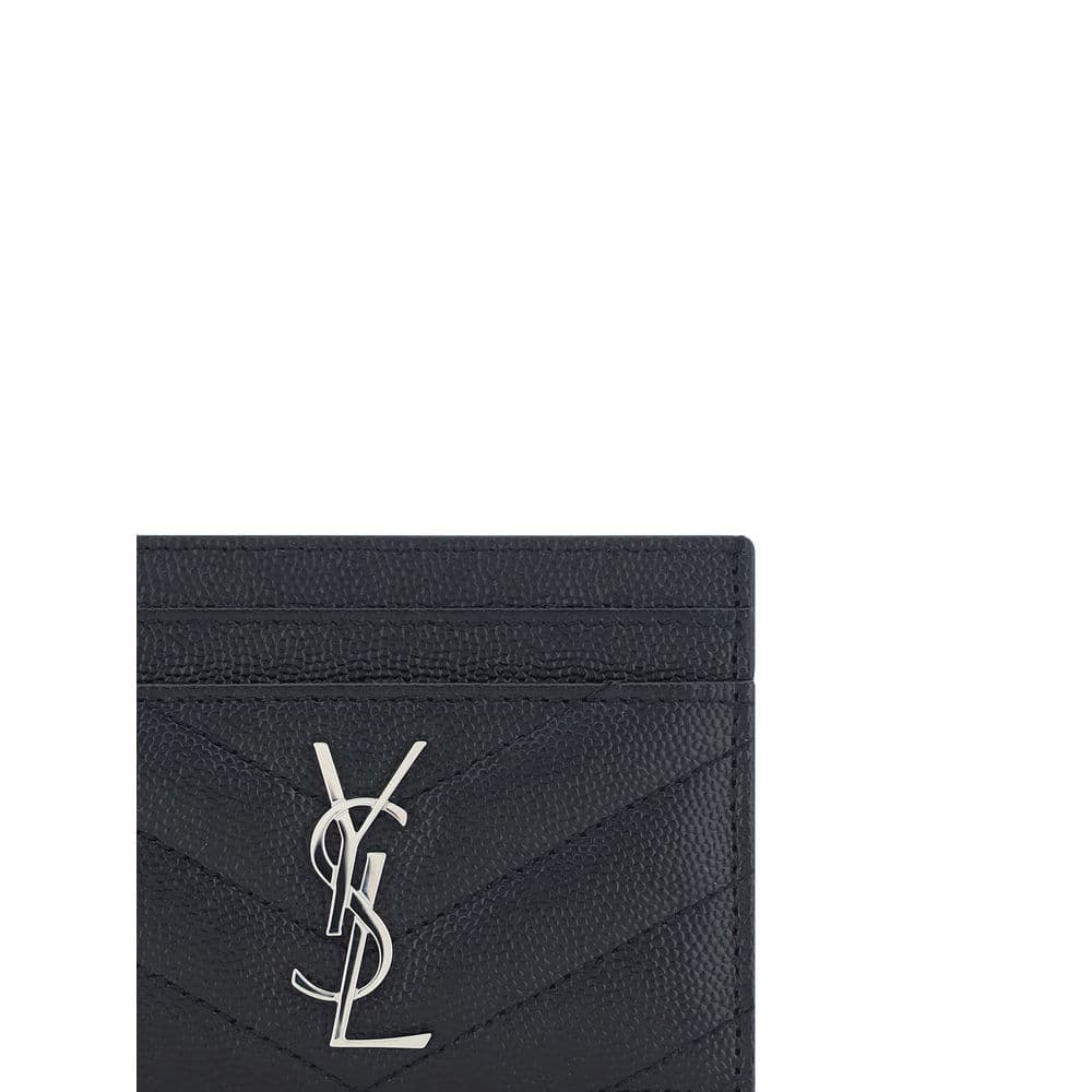Saint Laurent Black Calf Leather Bos Taurus Wallet - 3