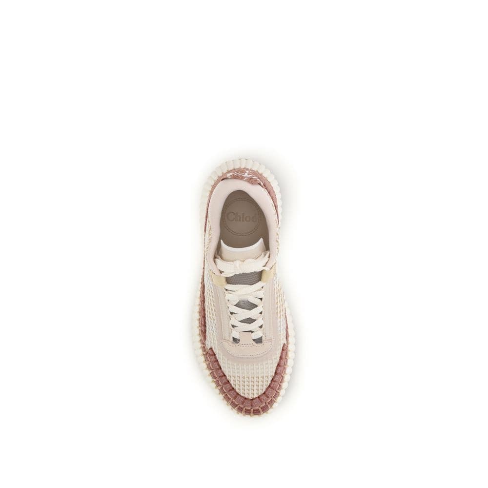Chloé Beige Nylon Chunky Sneakers - 4