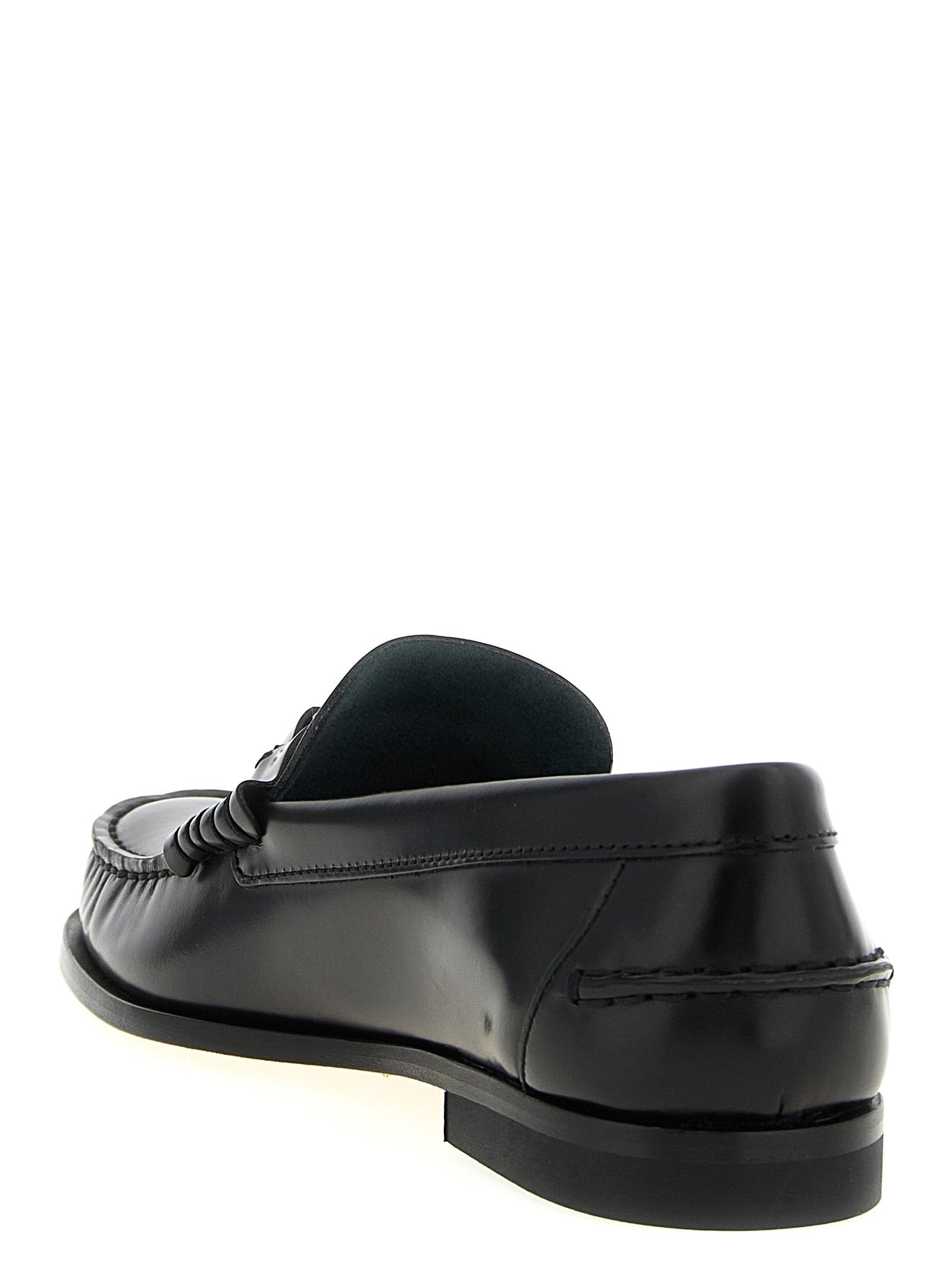 Tod's Black Calfskin Slip-On Loafers - 3
